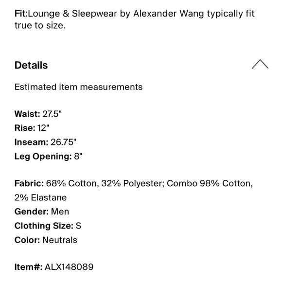 Alexander Wang Logo Print Lounge Sweatpants - Neutral (Size S) - Picture 4 of 7